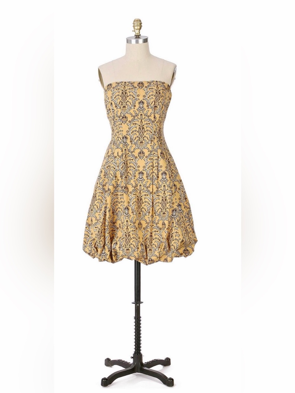 Anthropologie Plenty Tracy Reese Cotton Strapless Bubble Hem Dress sz 2
